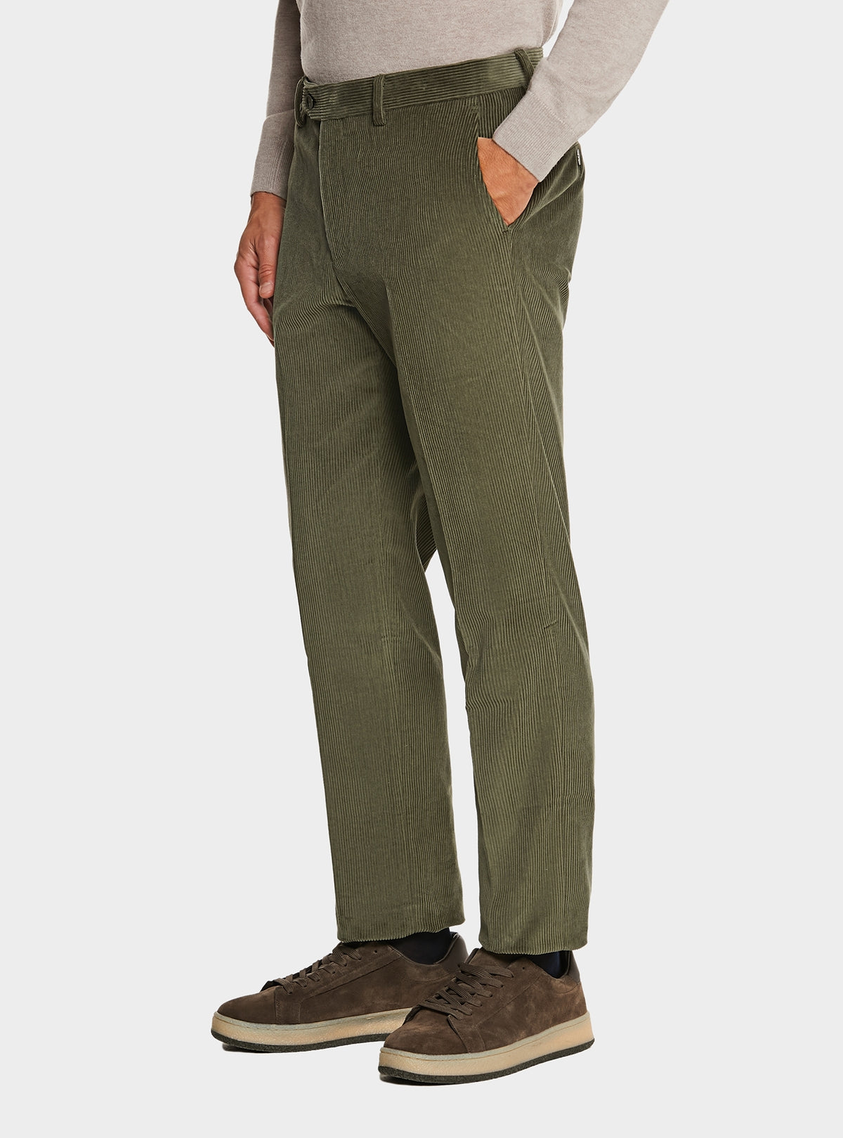Pantalone tasca america in velluto a coste in puro cotone-0