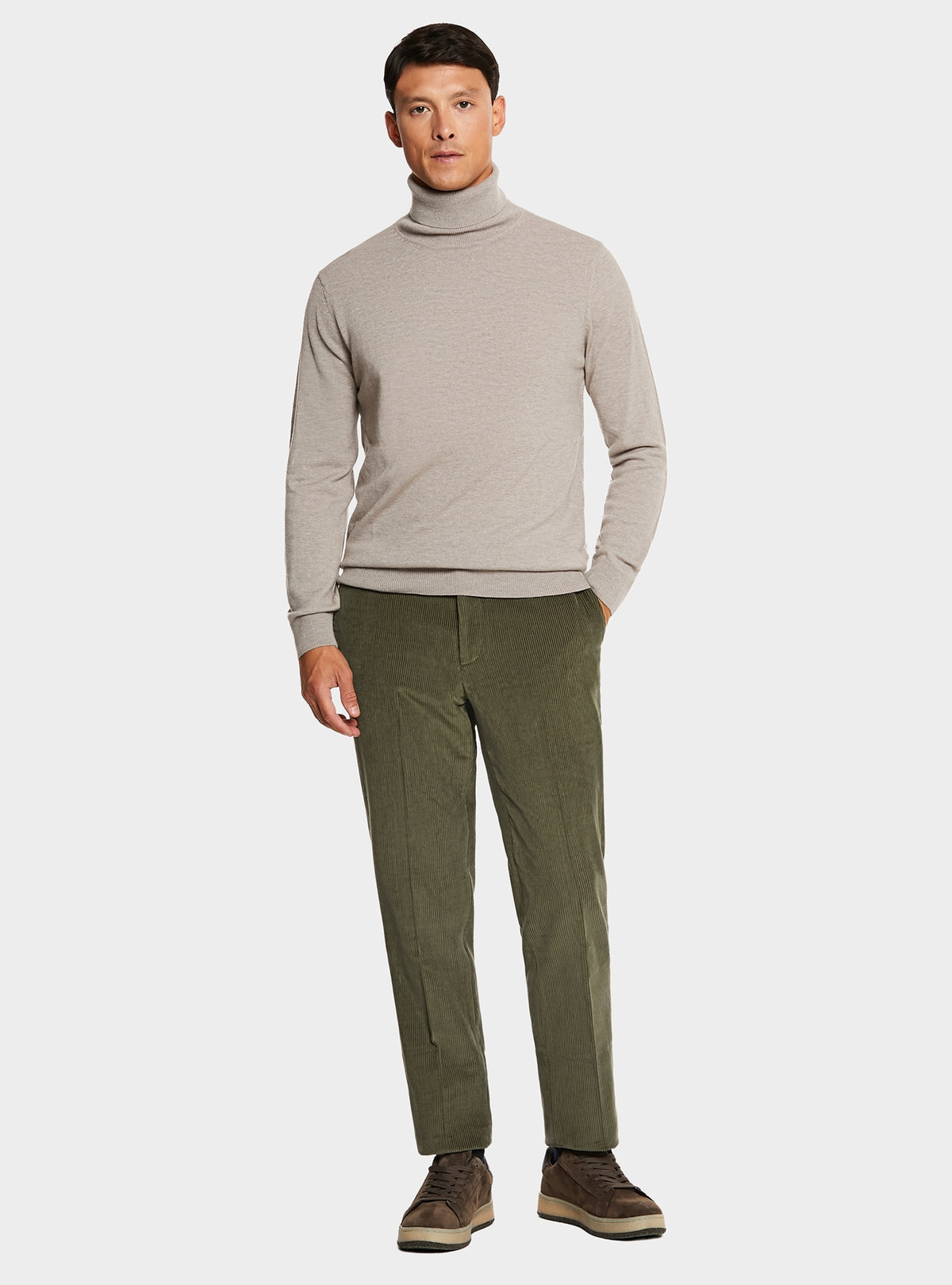 Pantalone tasca america in velluto a coste in puro cotone-1
