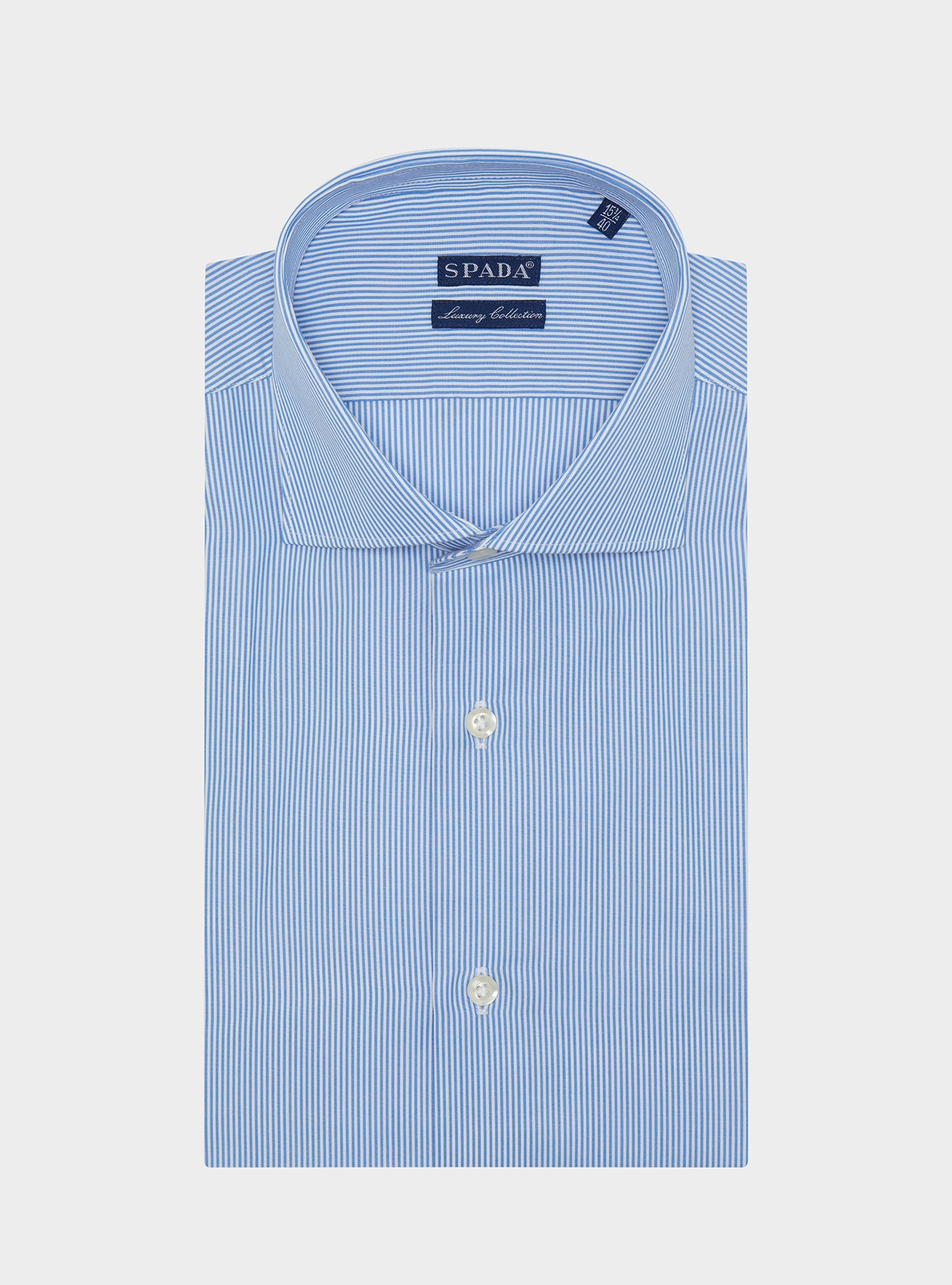 Camicia a righe in puro cotone-0