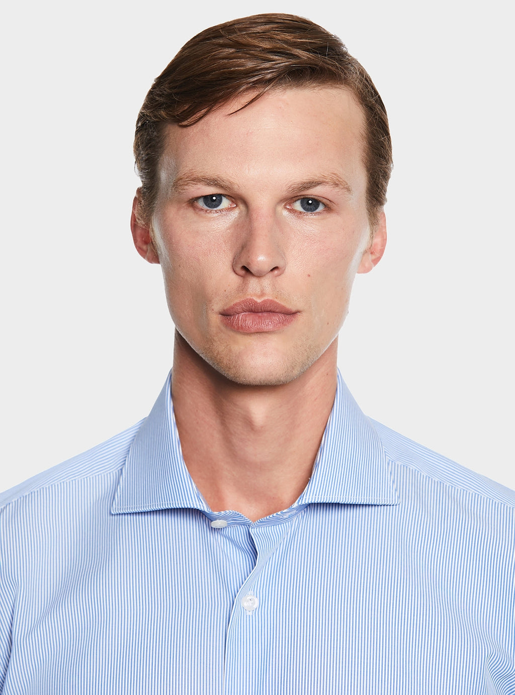 Camicia a righe in puro cotone-1