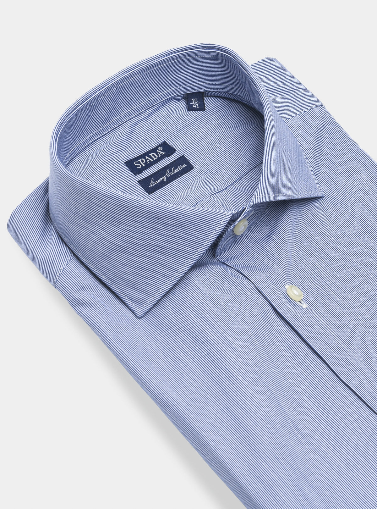 Camicia riga stretta in puro cotone-1