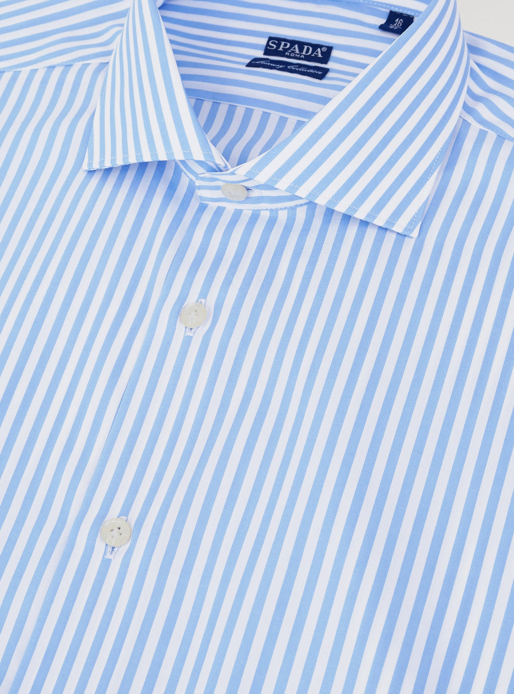 Camicia bastoncino collo francese in puro cotone-1