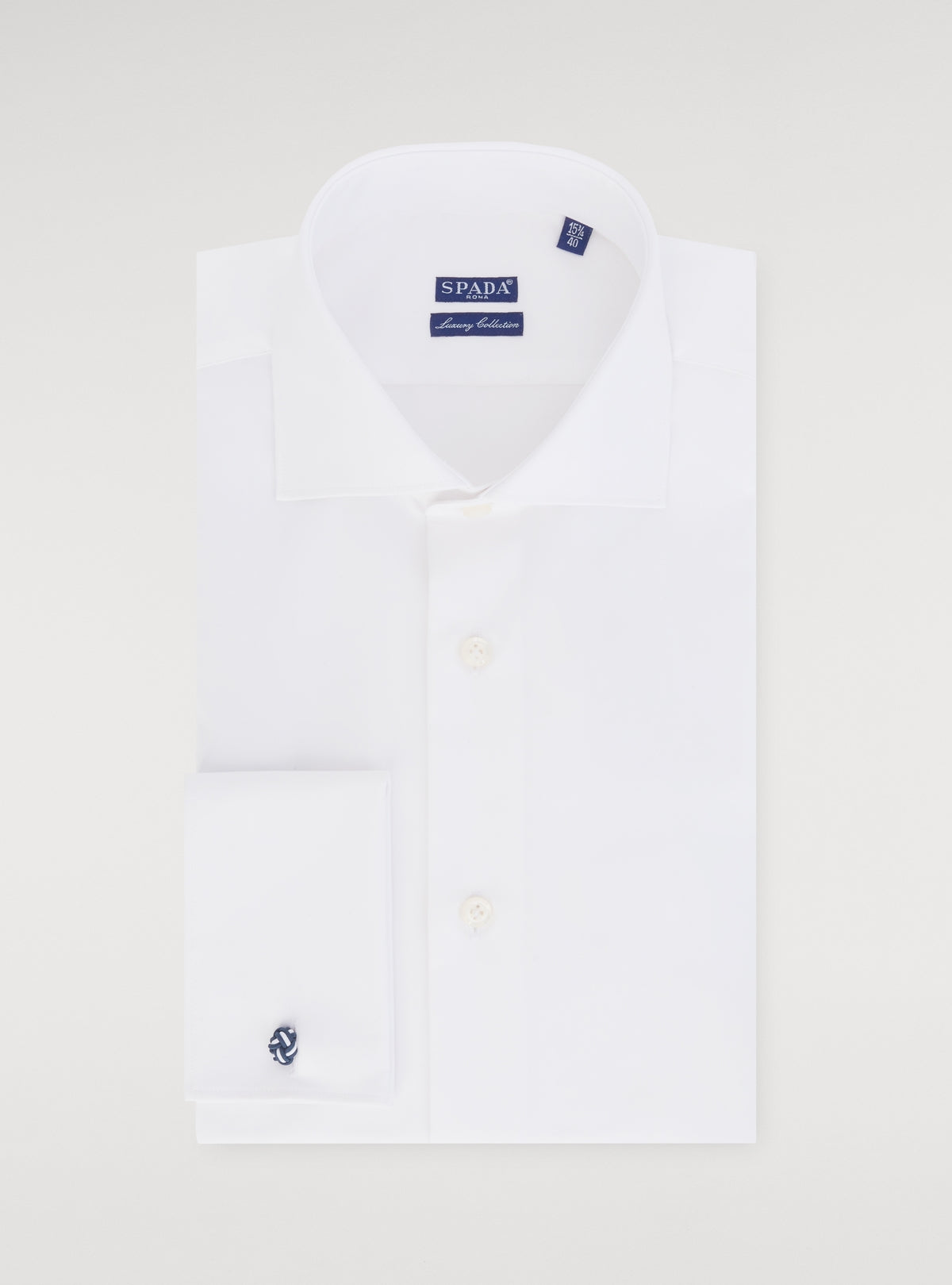 Camicia in puro cotone polso gemelli-2