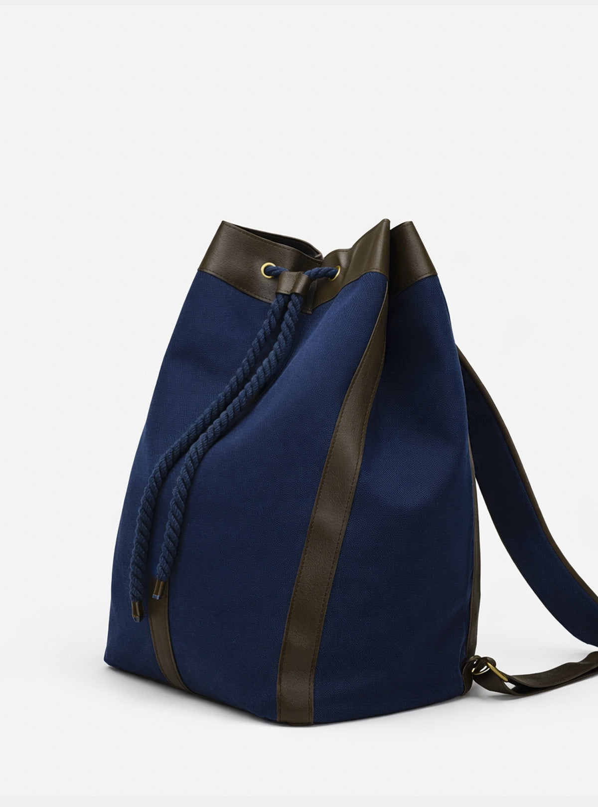 Borsa a sacco in misto cotone-0