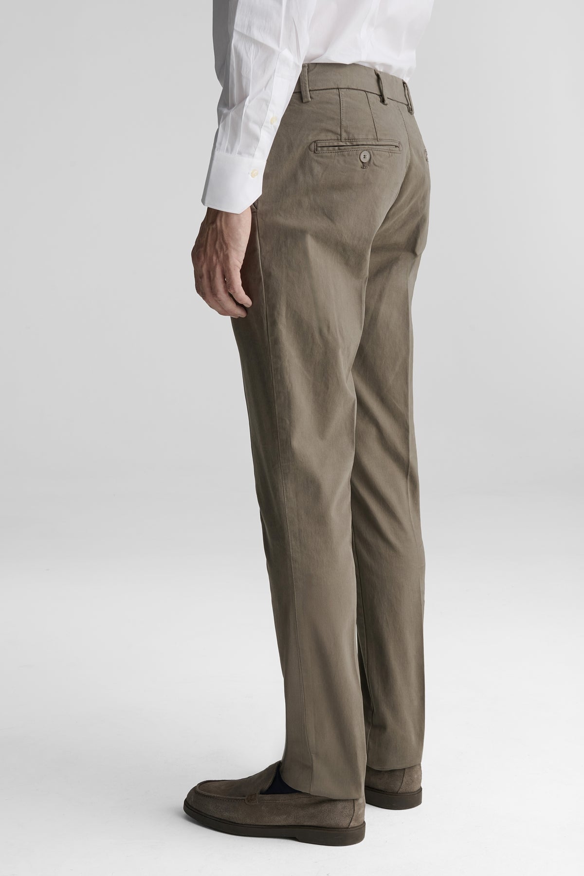 Pantaloni chino in cotone twill-3