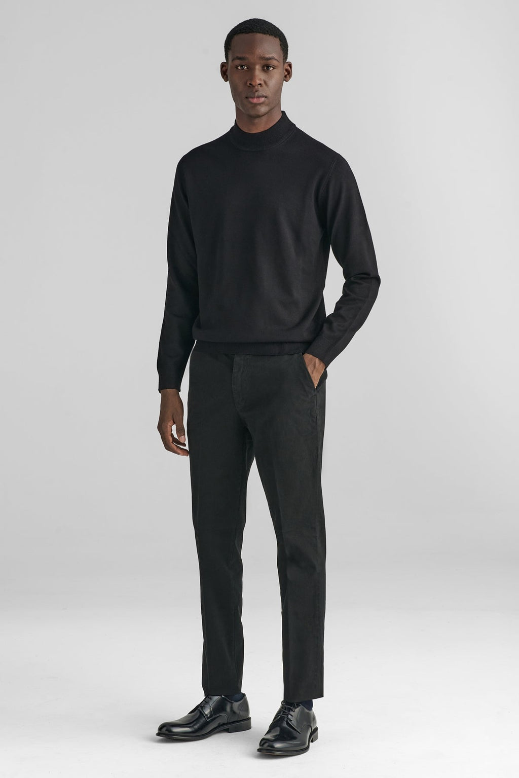 Pantaloni chino in cotone twill-1