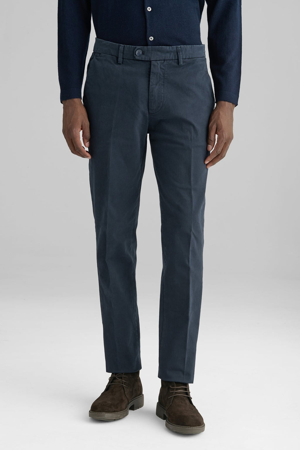 Pantaloni chino in cotone twill-0