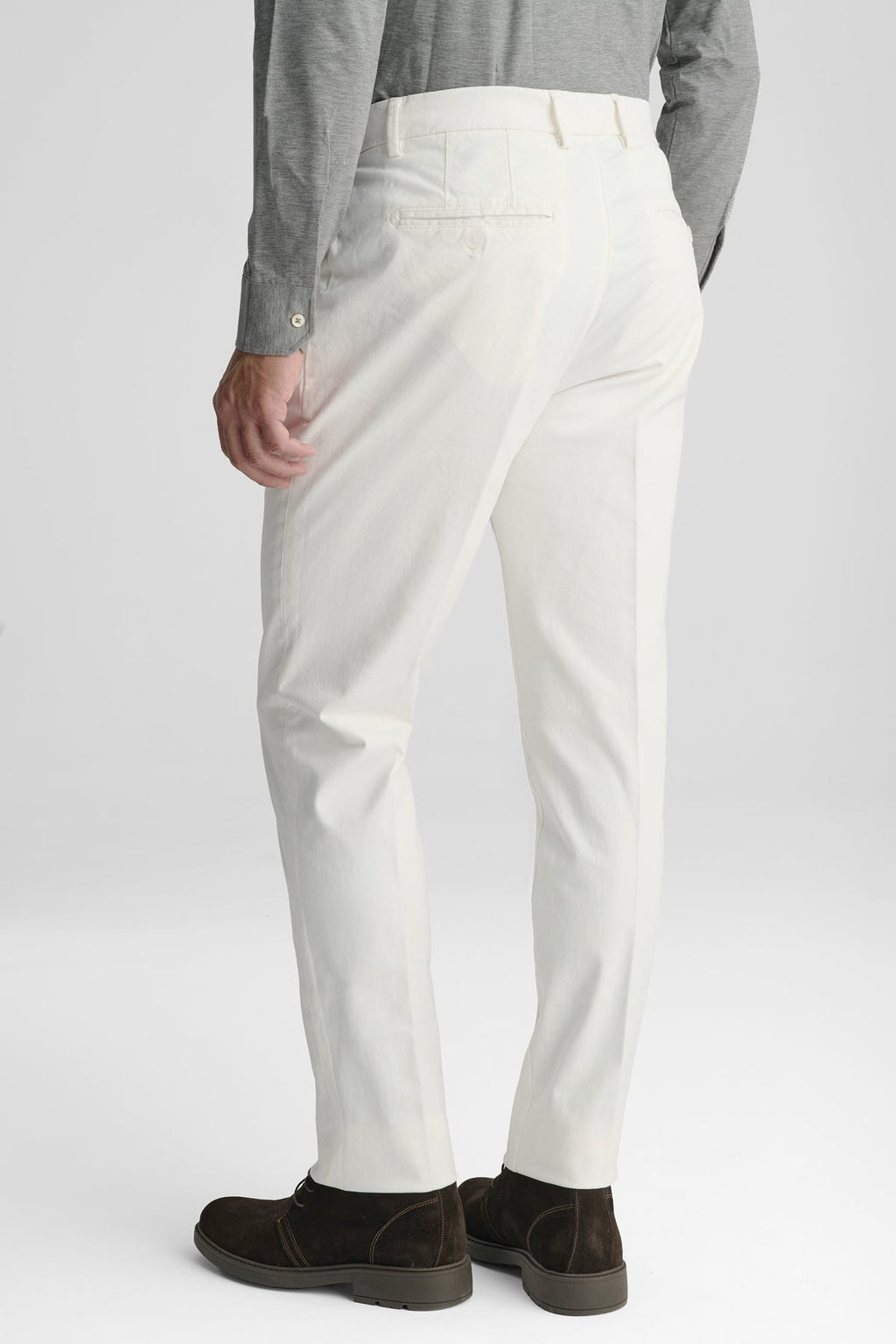 Pantaloni chino in cotone twill-3