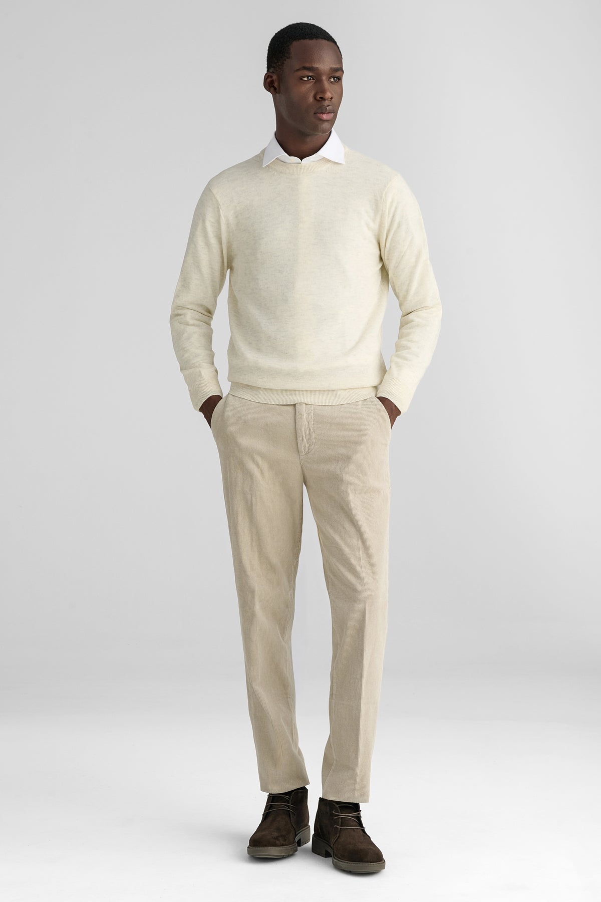 Pantaloni chinos eleganti in velluto-1
