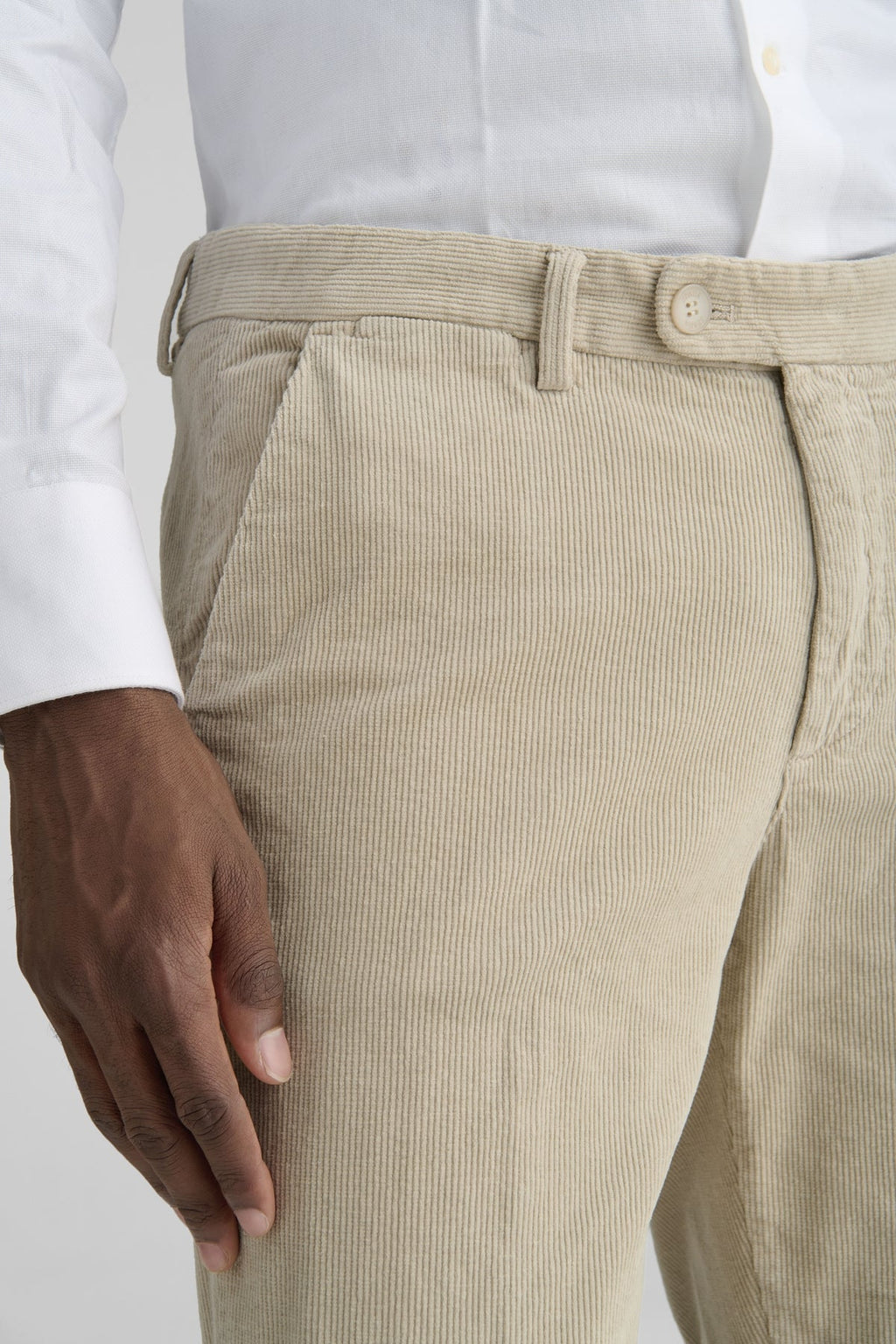 Pantaloni chinos eleganti in velluto-2