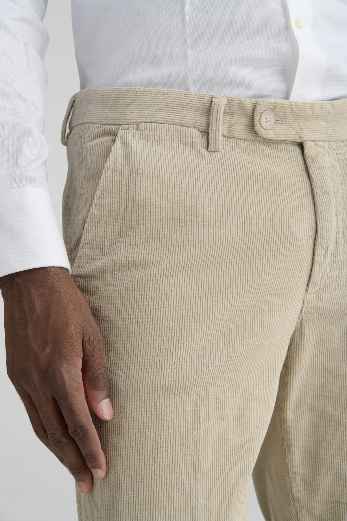Pantaloni chinos eleganti in velluto-2