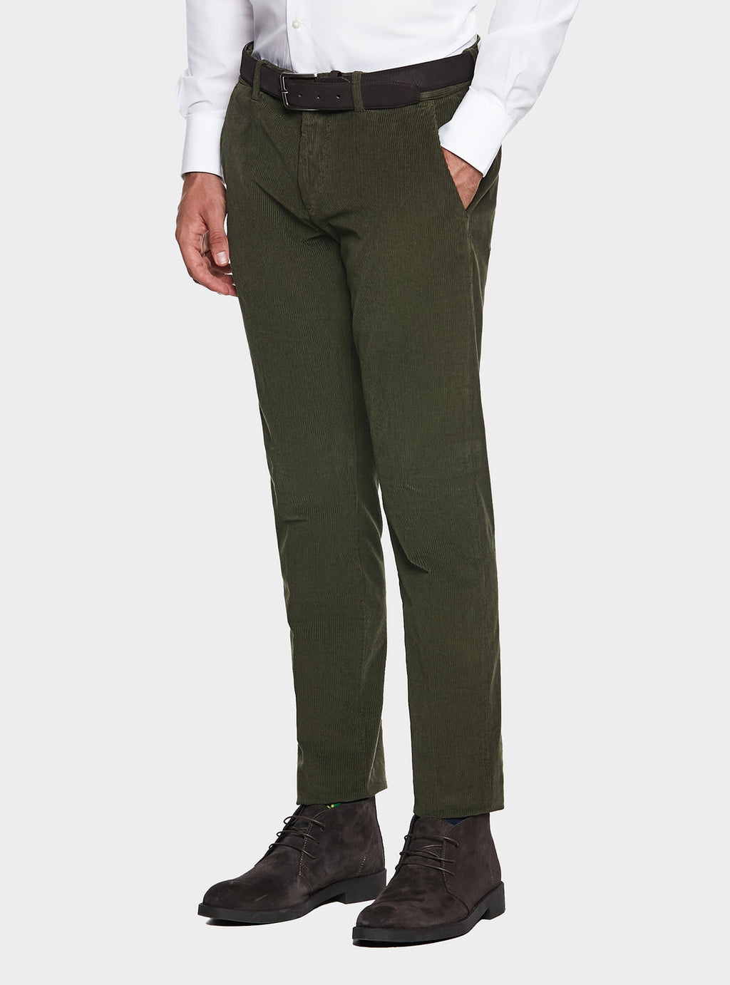 Pantaloni chinos eleganti in velluto-0