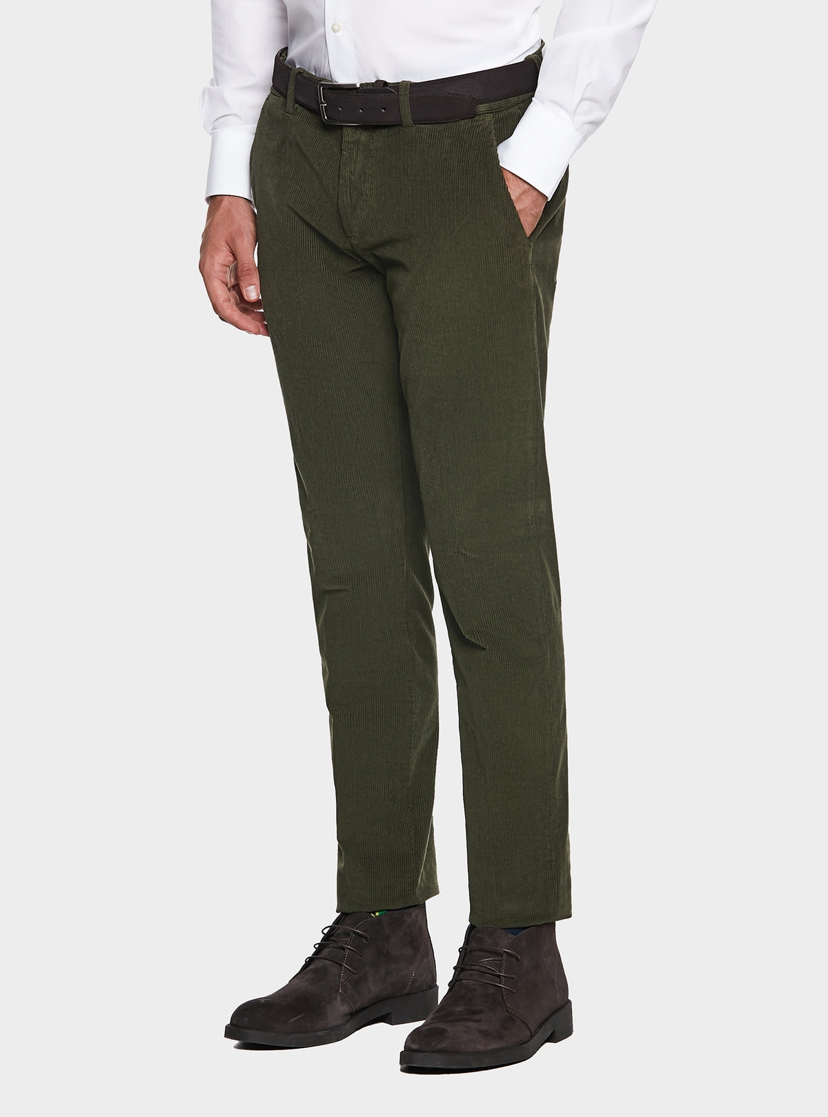 Pantaloni chinos eleganti in velluto-0