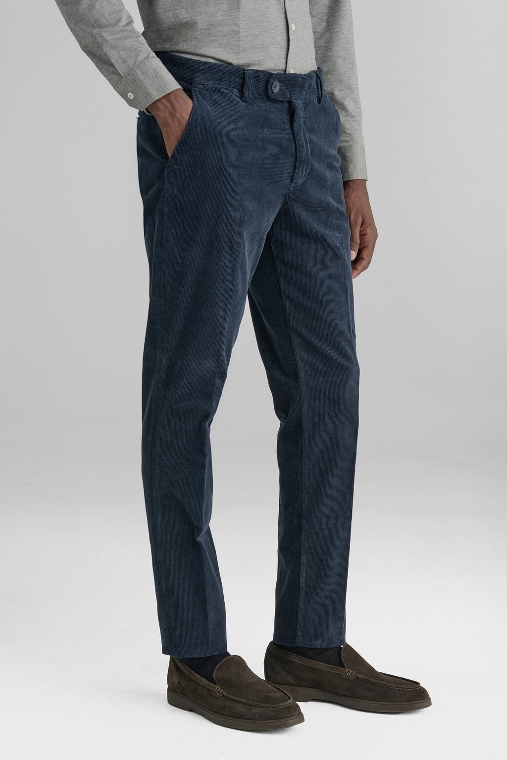Pantaloni chinos eleganti in velluto-0