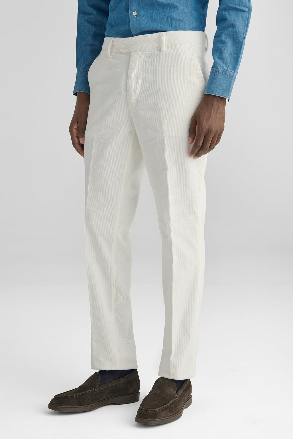 Pantaloni chinos eleganti in velluto-0