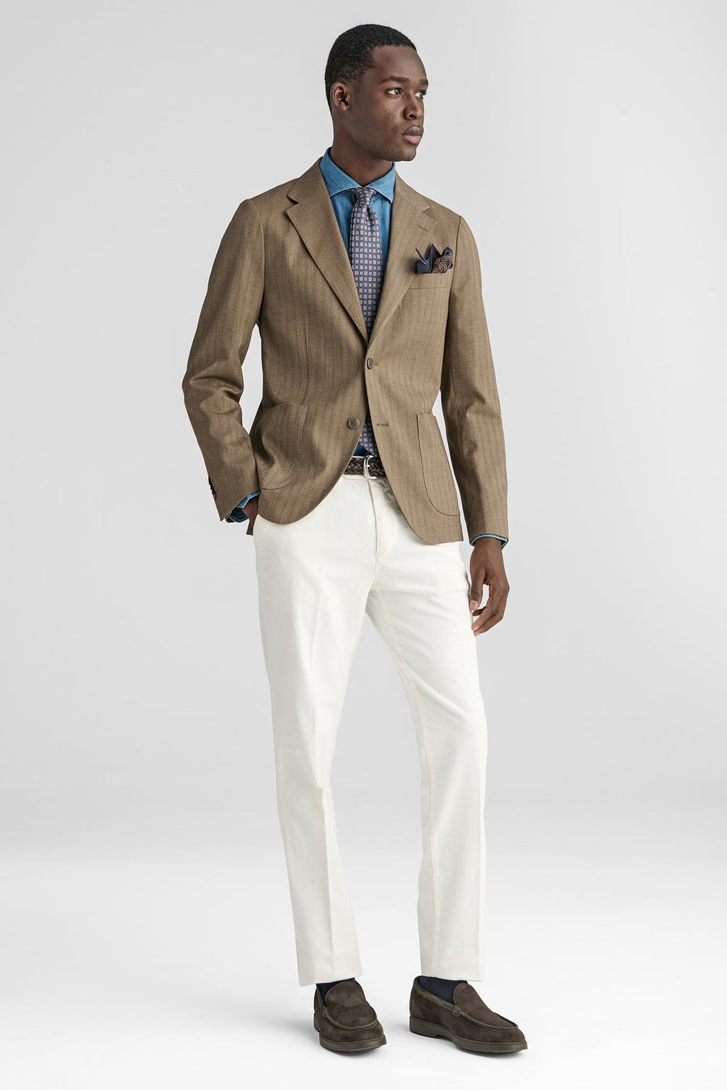 Pantaloni chinos eleganti in velluto-1