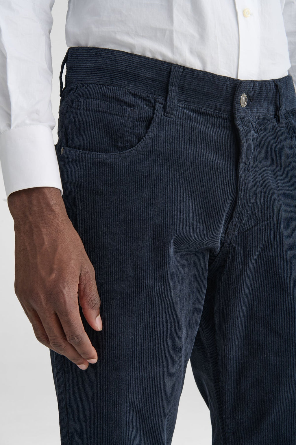 Pantaloni 5 tasche in velluto uomo-1