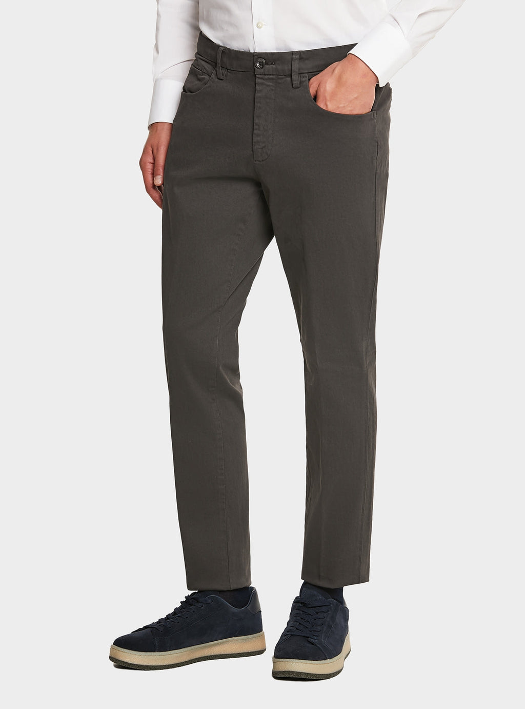 Pantalone uomo in cotone twill combo-0