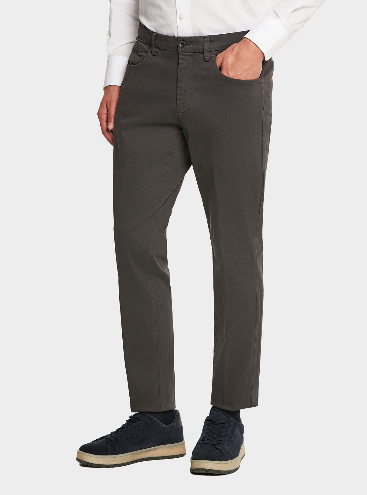 Pantalone uomo in cotone twill combo-0