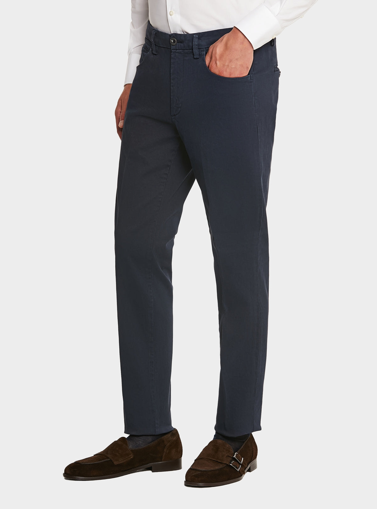 Pantalone uomo in cotone twill combo-0