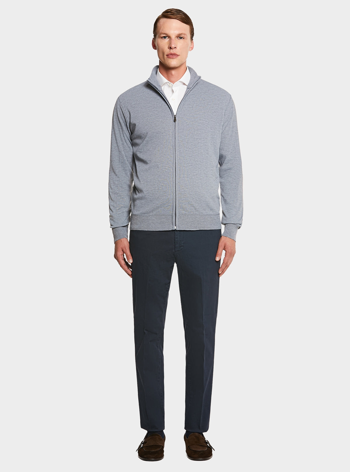 Pantalone uomo in cotone twill combo-1