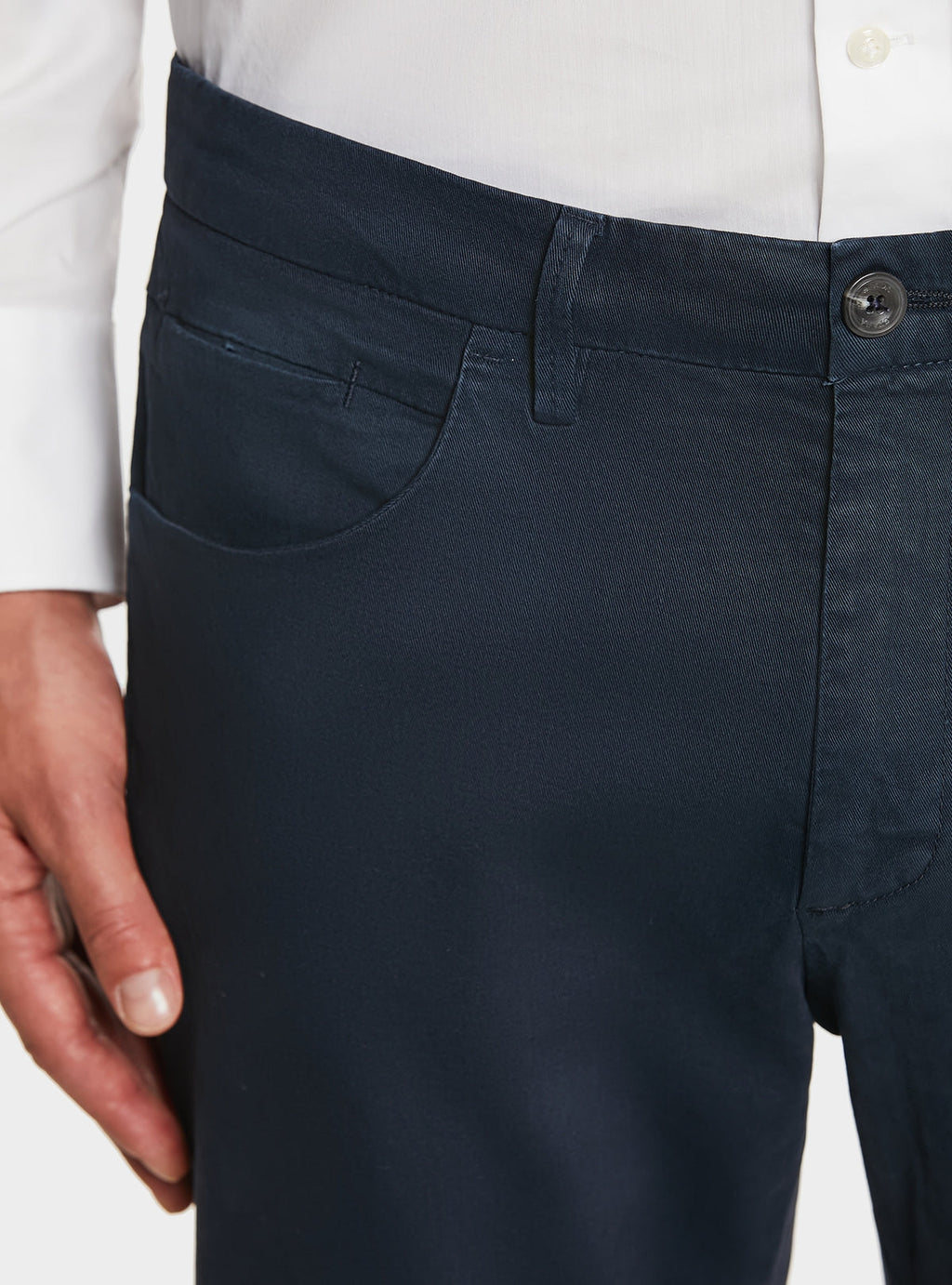 Pantalone uomo in cotone twill combo-2