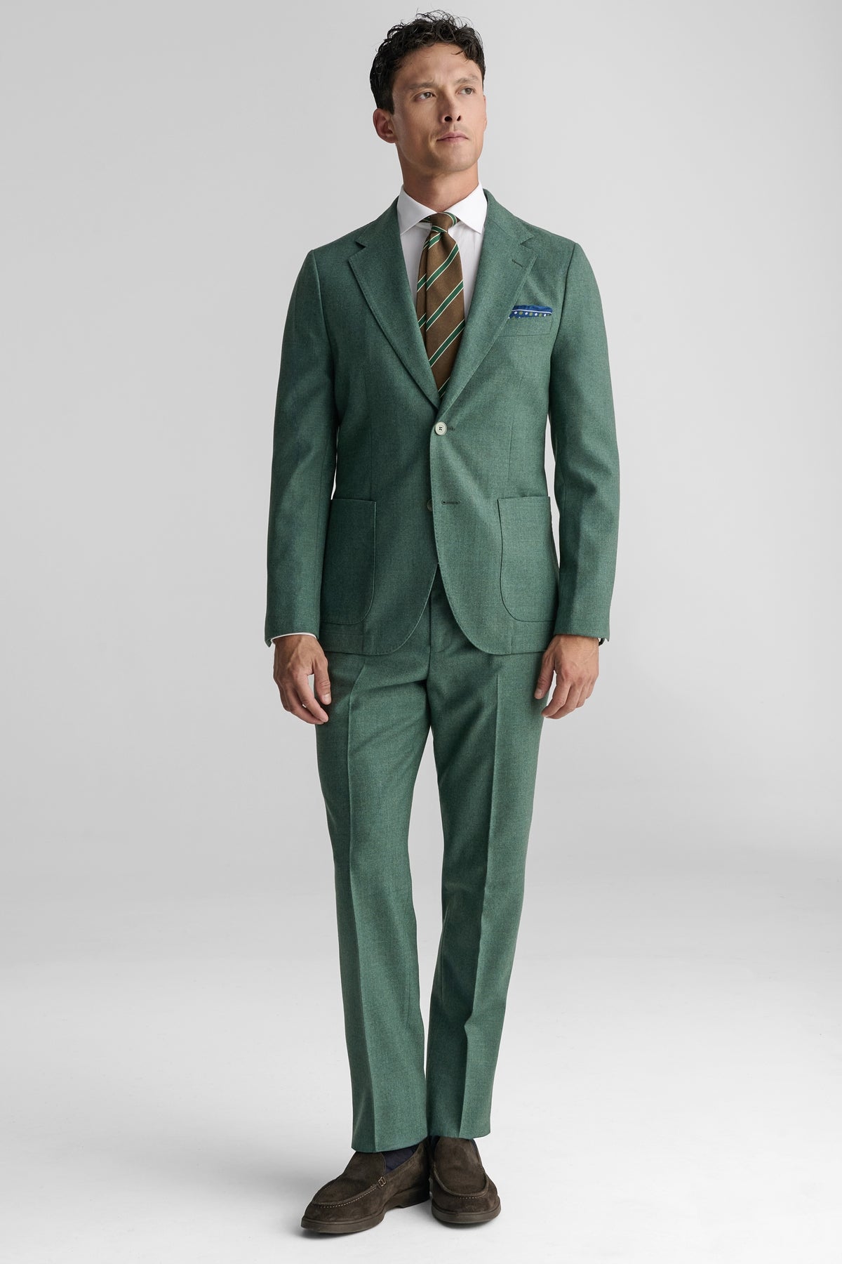 Giacca flanella uomo in 100% Lana-1