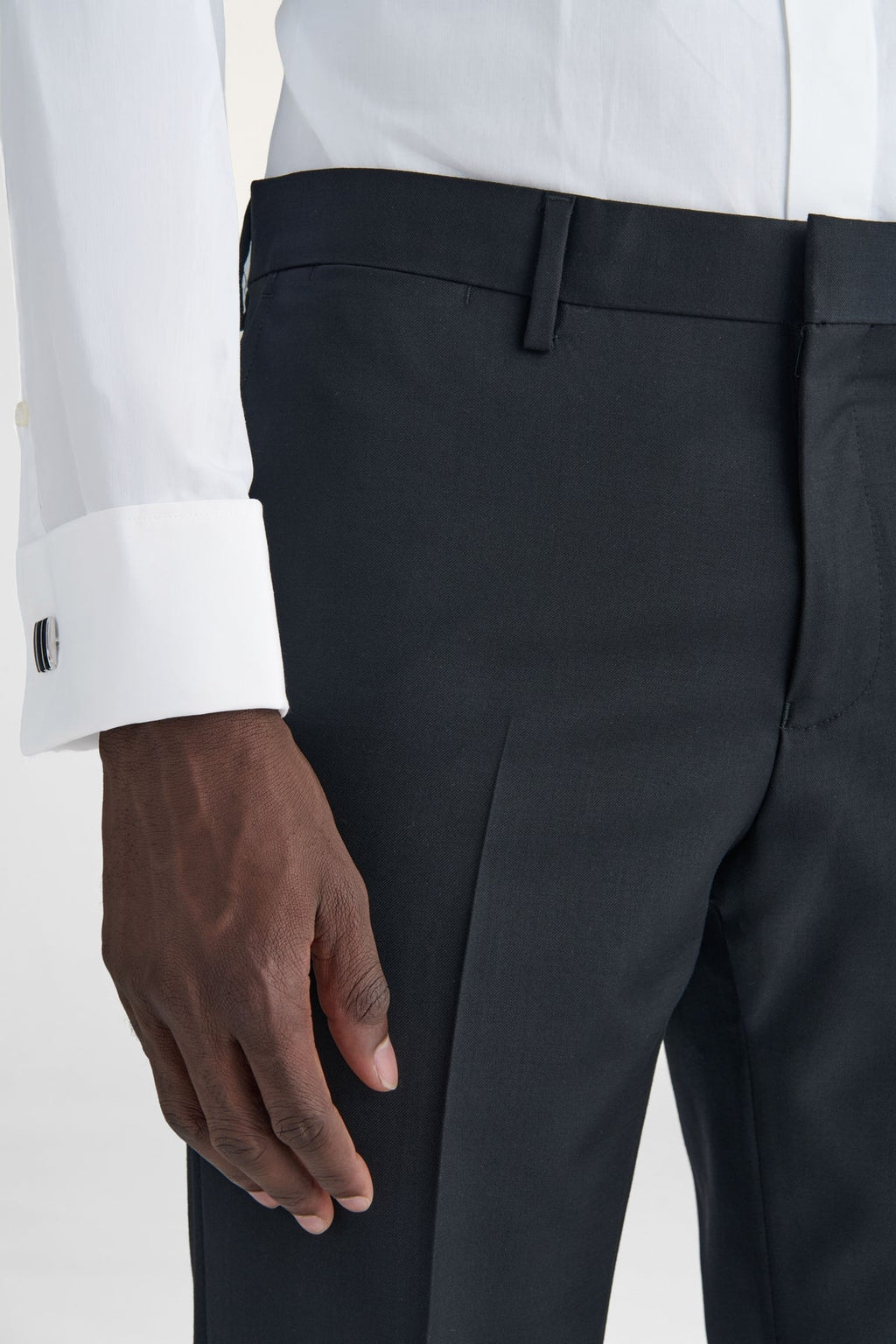 Pantalone da smoking elegante in lana-2