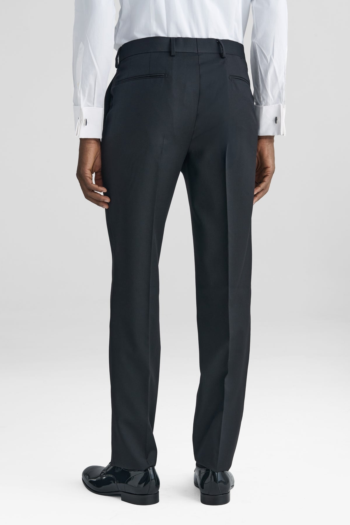 Pantalone da smoking elegante in lana-3