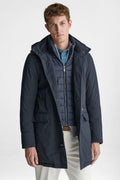 Giubbino lungo con gilet imbottito-0