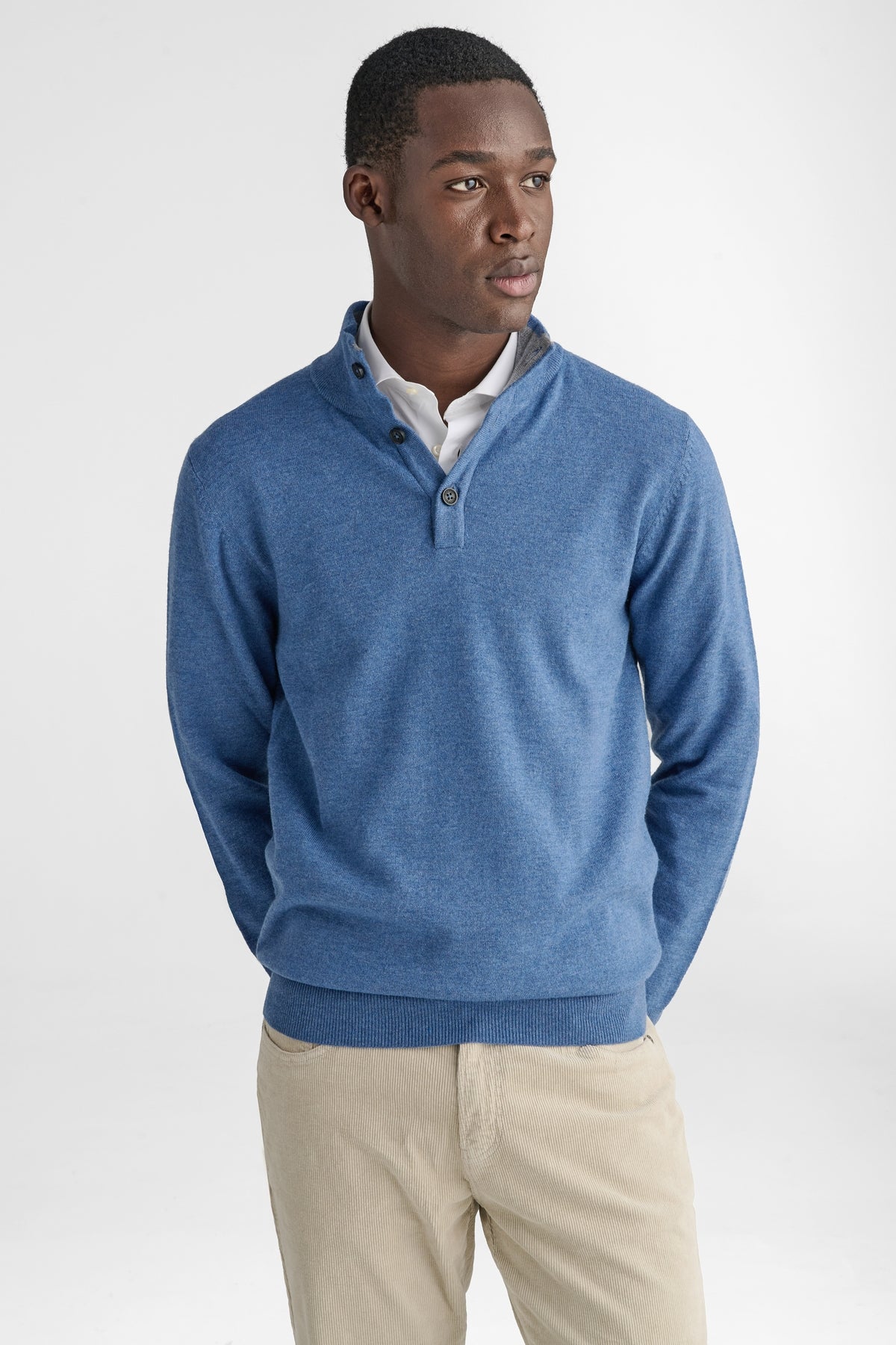 Half button in lana cashmere-0