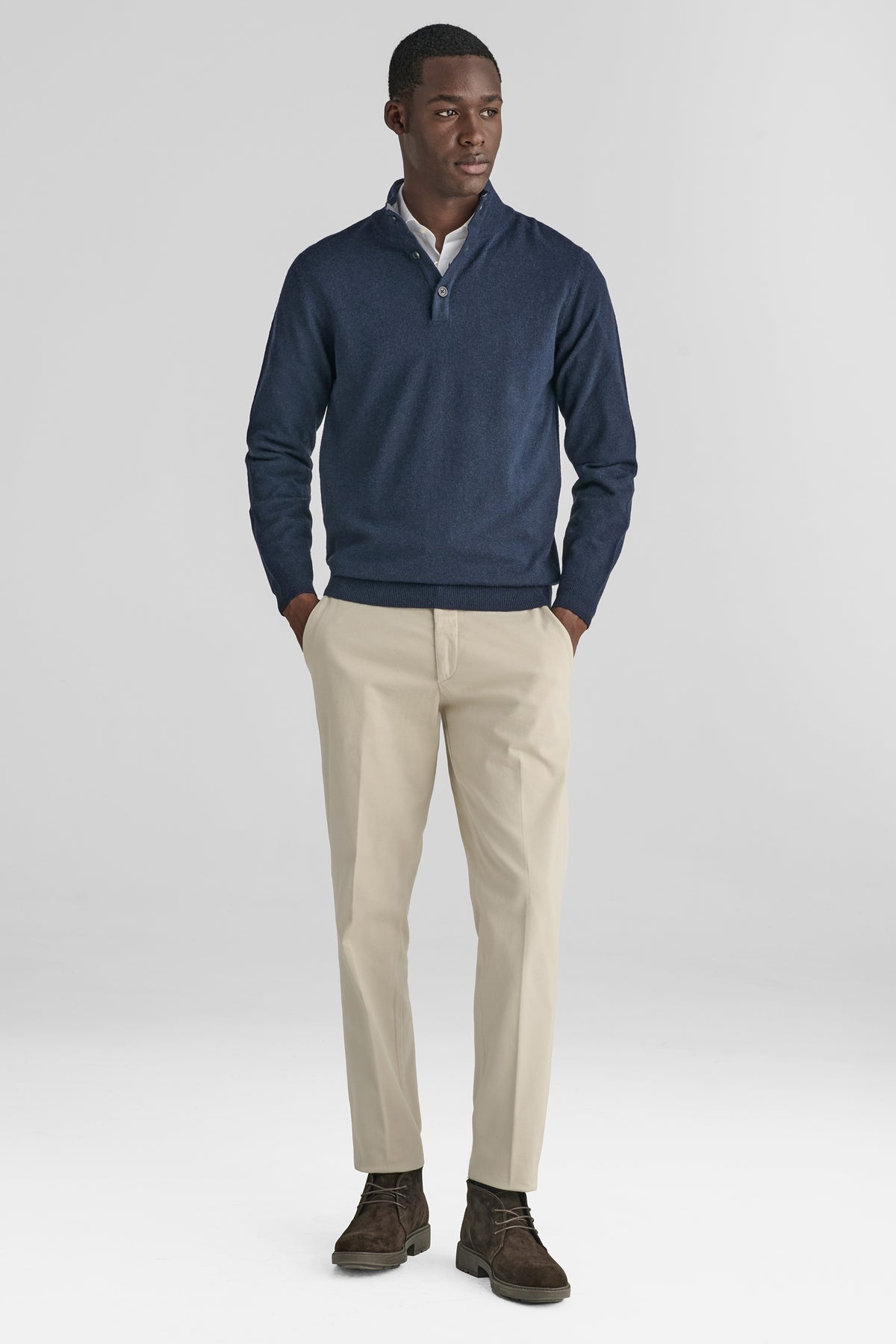 Half button in lana cashmere-1