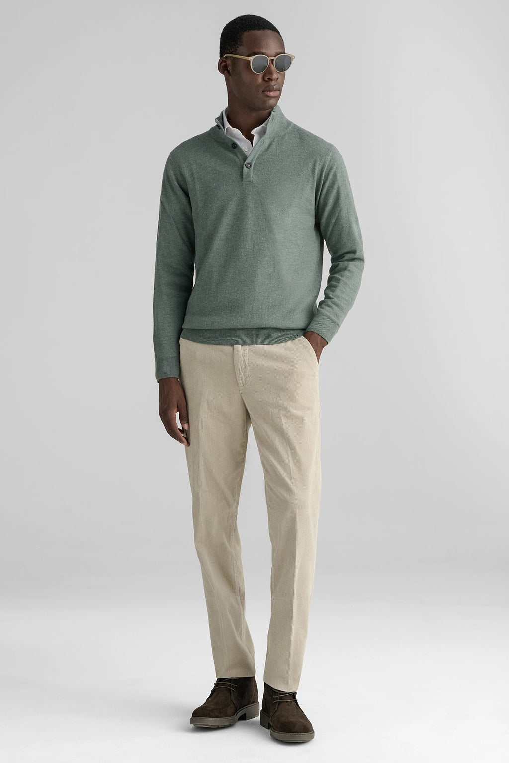 Half button in lana cashmere-1