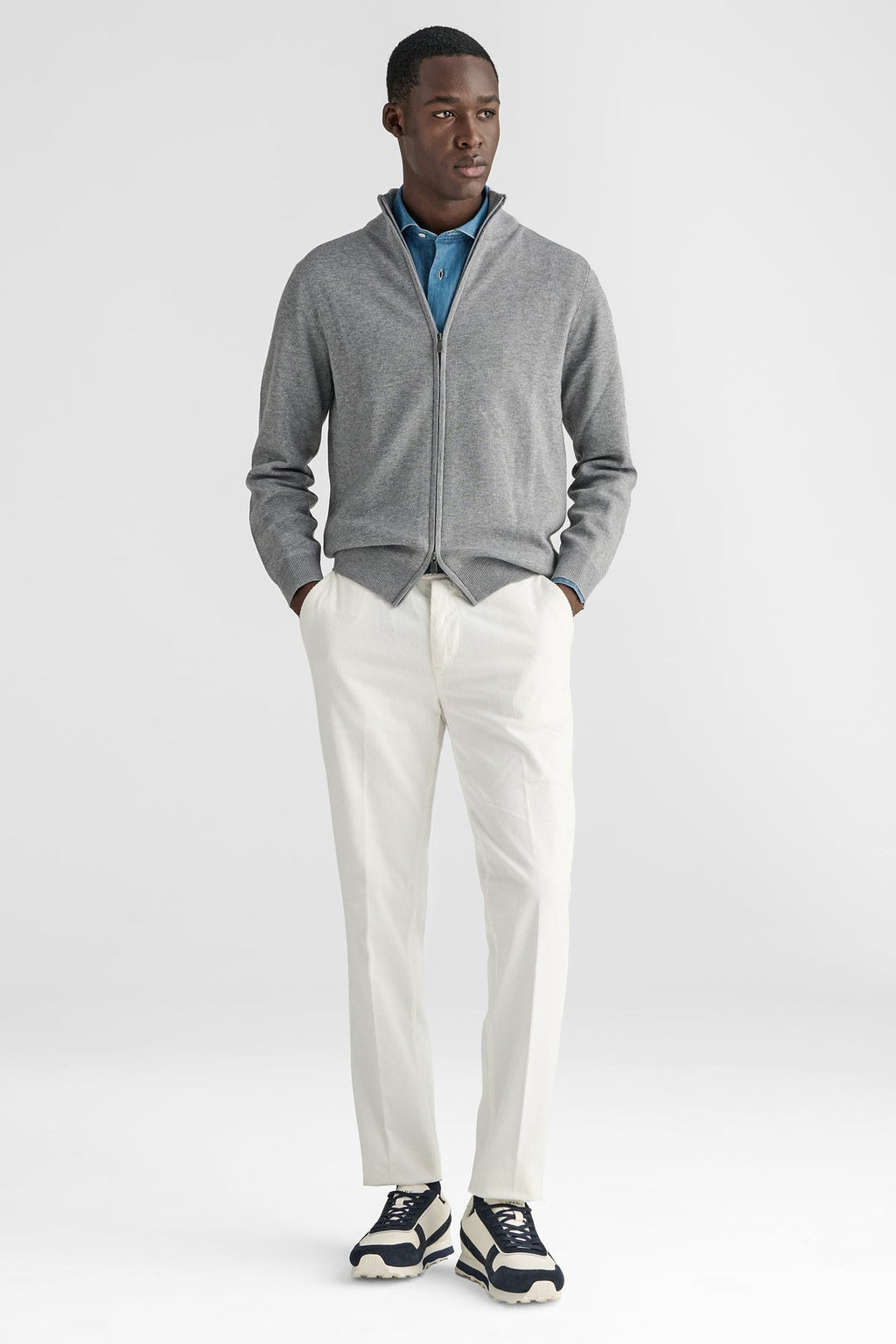 FULL ZIP MERINO BLEND-1