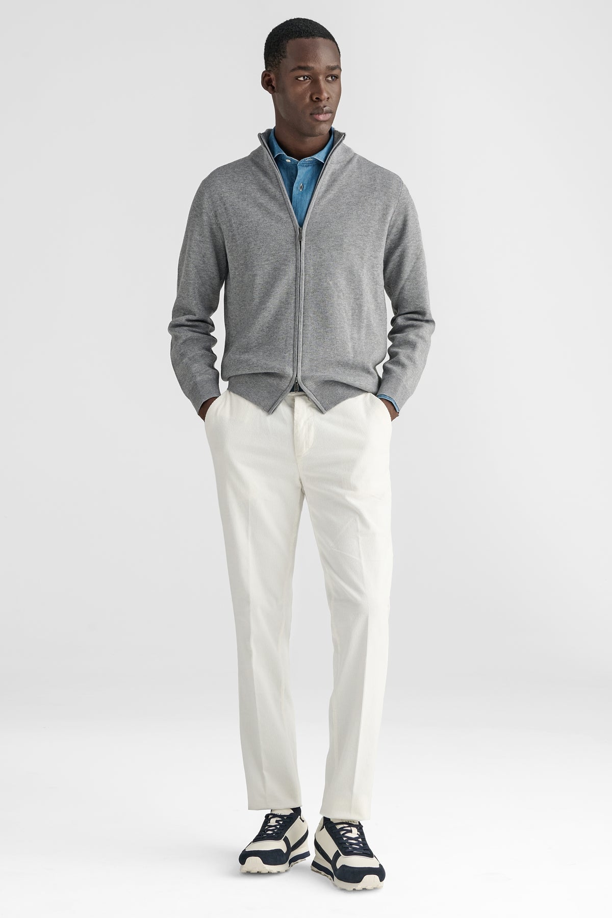 FULL ZIP MERINO BLEND-1