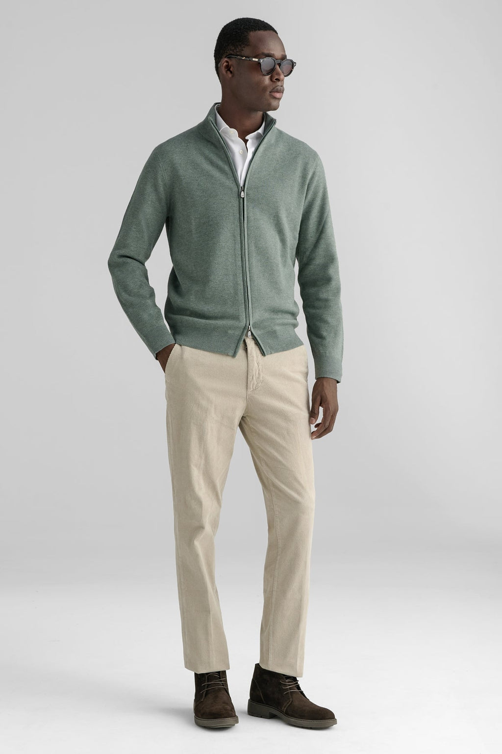 FULL ZIP MERINO BLEND-1