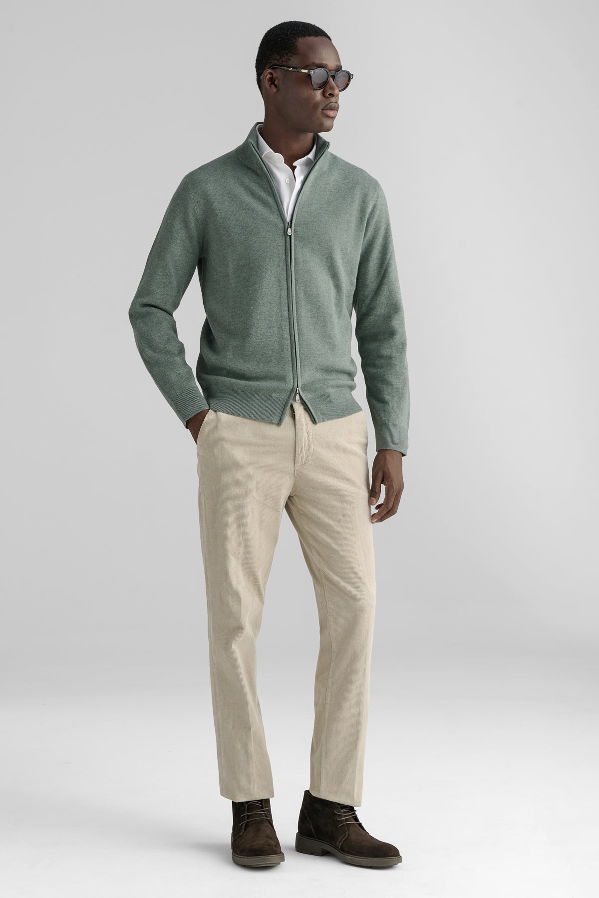 FULL ZIP MERINO BLEND-1
