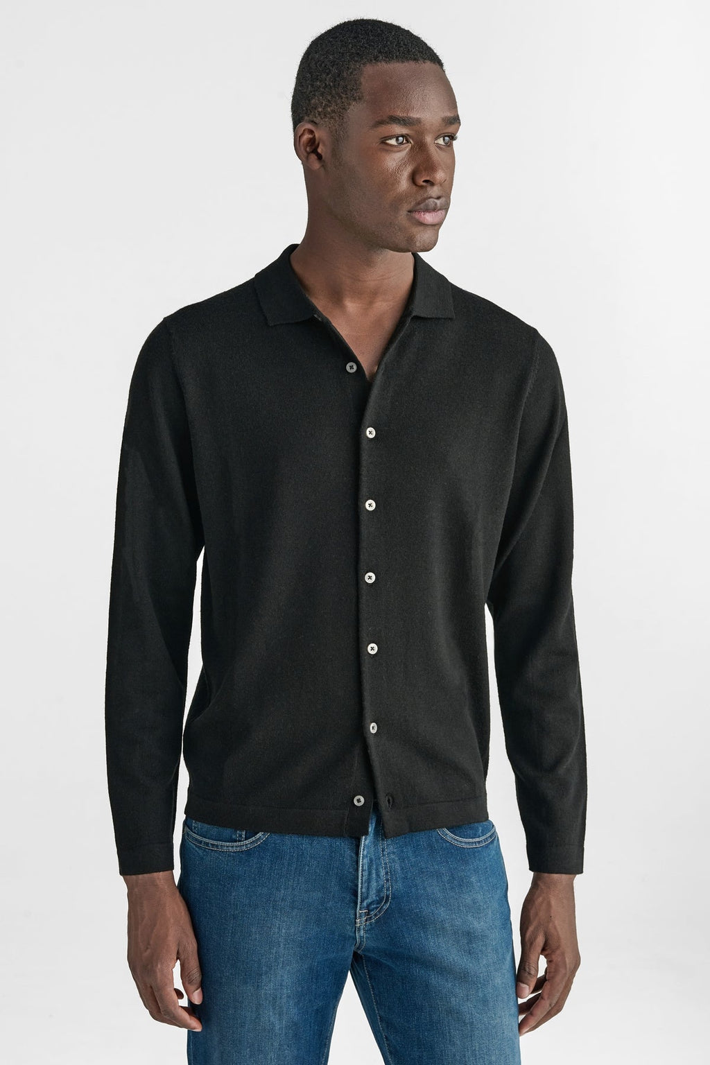 Polo camicia in maglia 100% Lana Merino-0