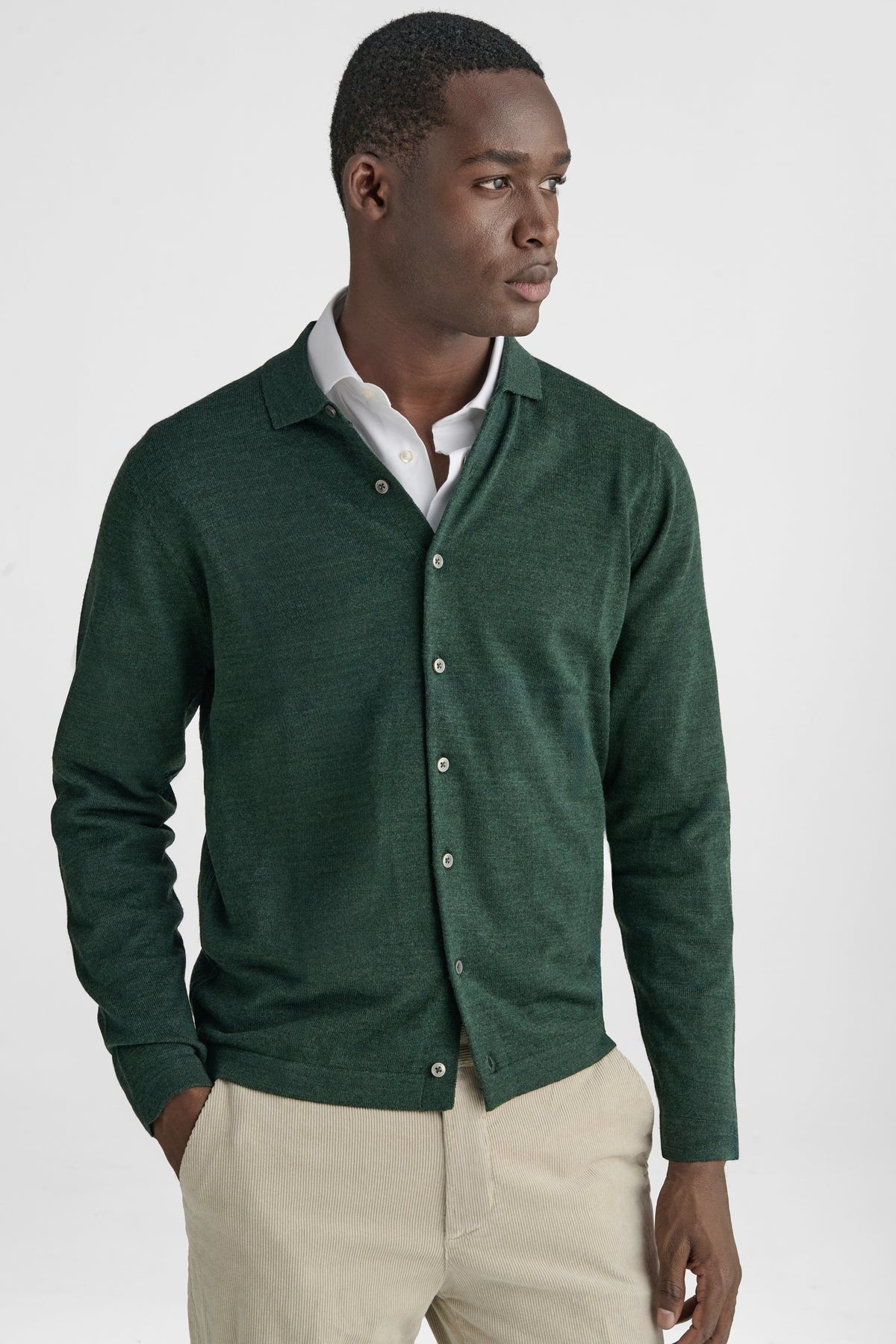 Polo camicia in maglia 100% Lana Merino-0