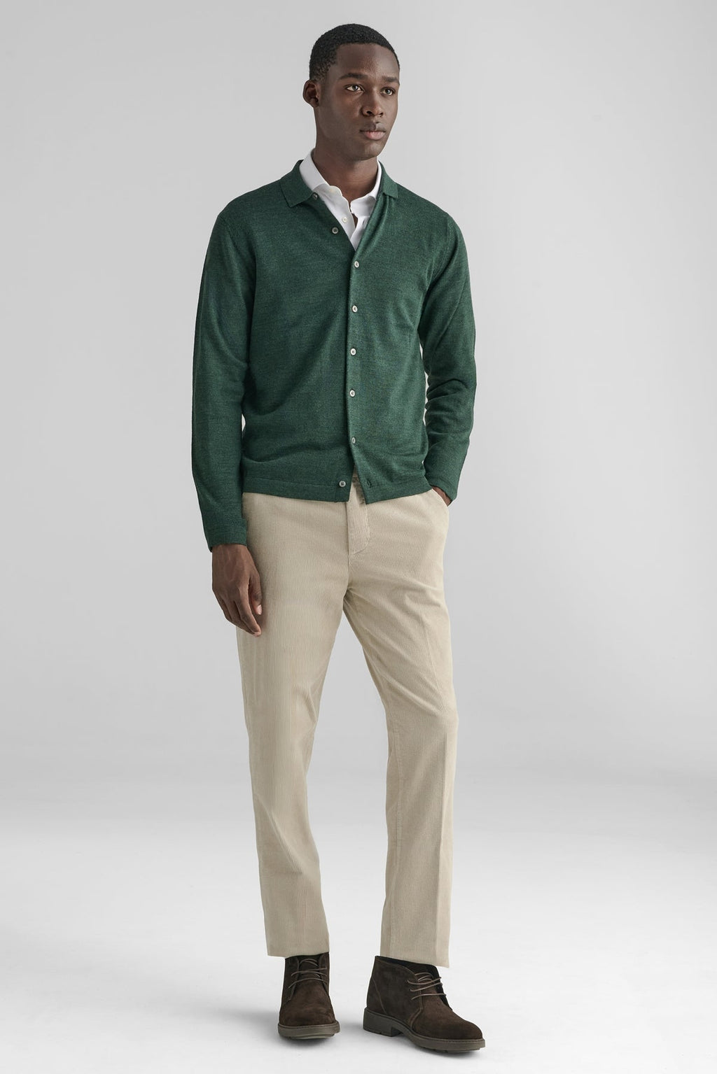 Polo camicia in maglia 100% Lana Merino-1
