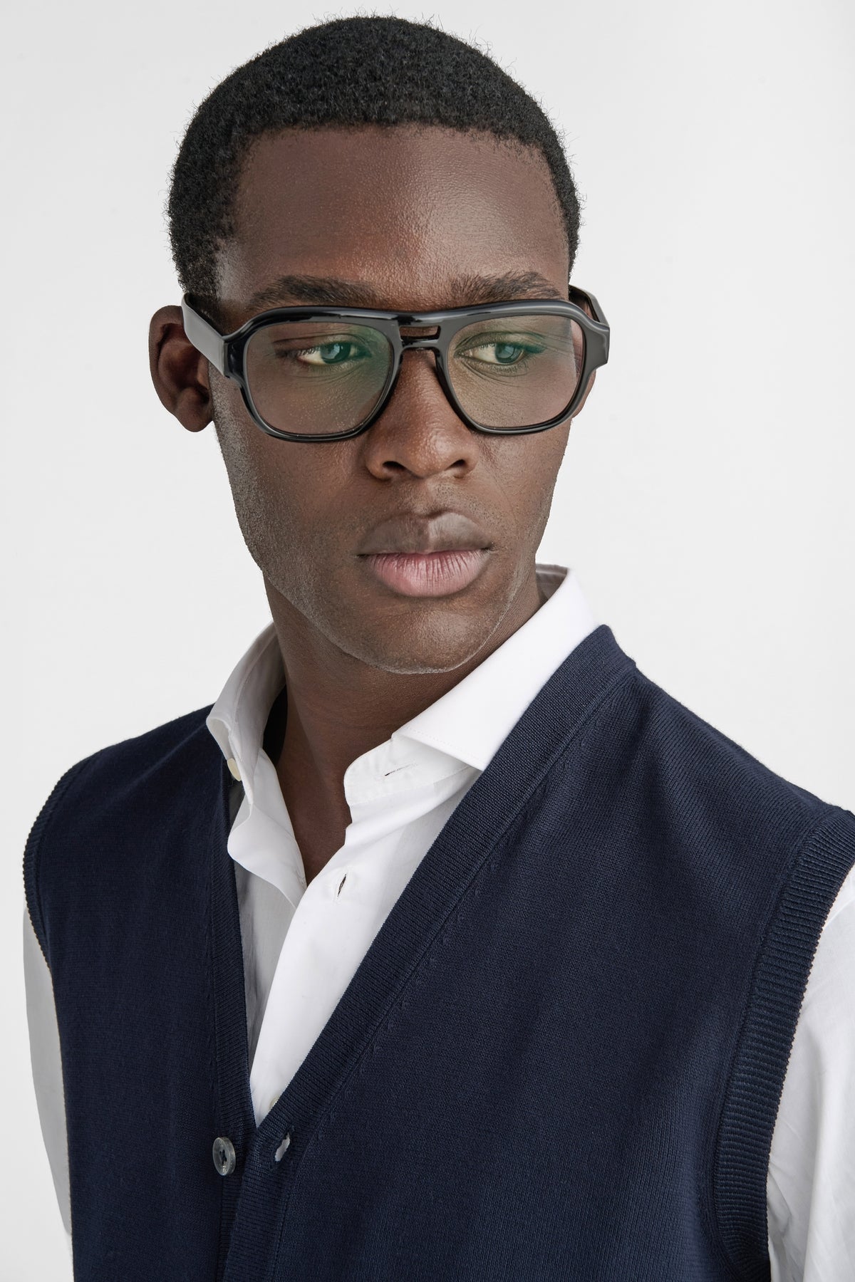 Gilet in maglia con bottoni-2