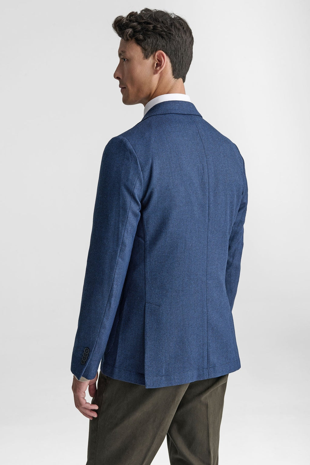 Giacca diagonale uomo in 100% lana-3