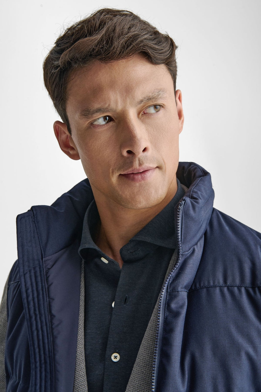 Gilet smanicato uomo in misto Lana-3