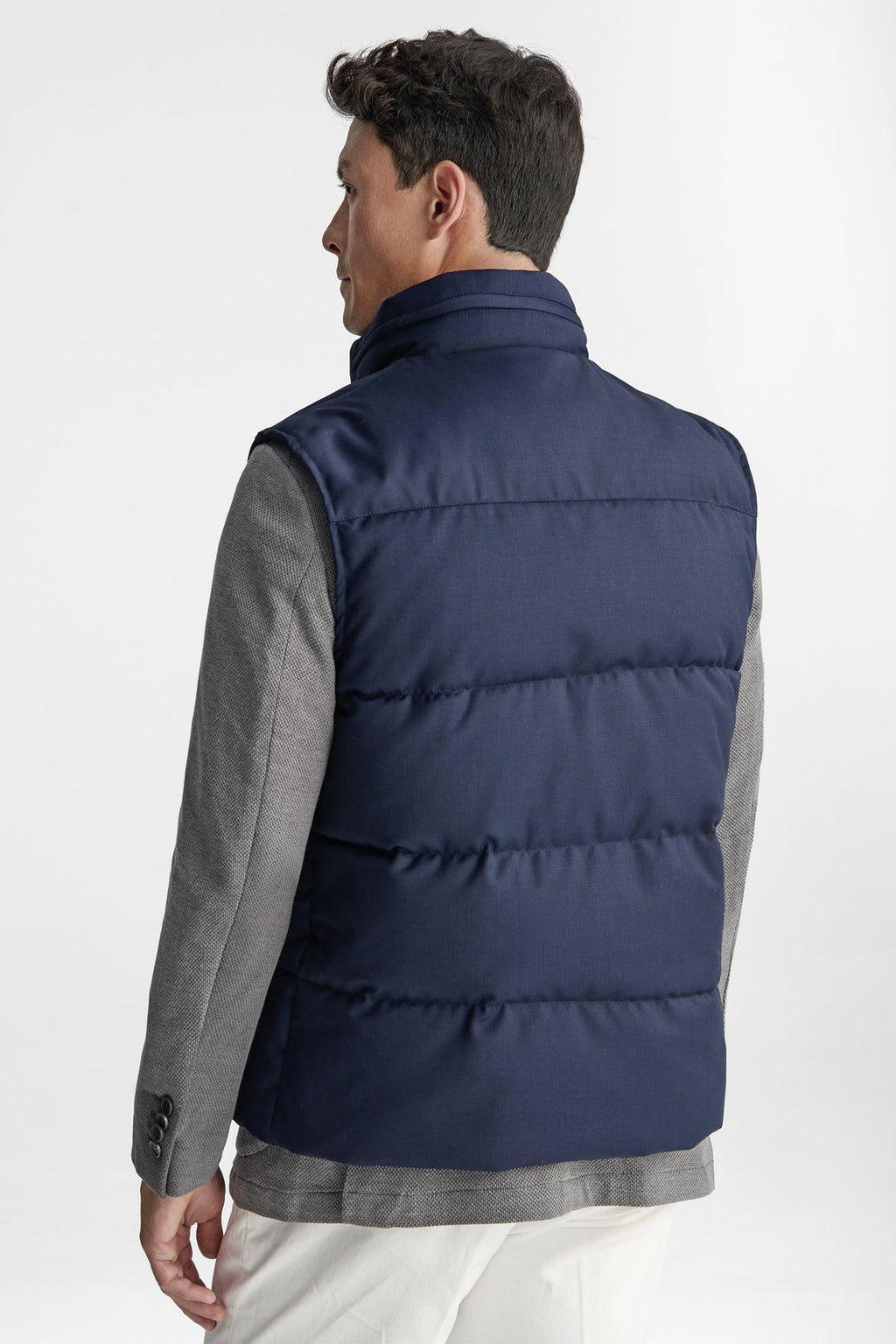 Gilet smanicato uomo in misto Lana-4
