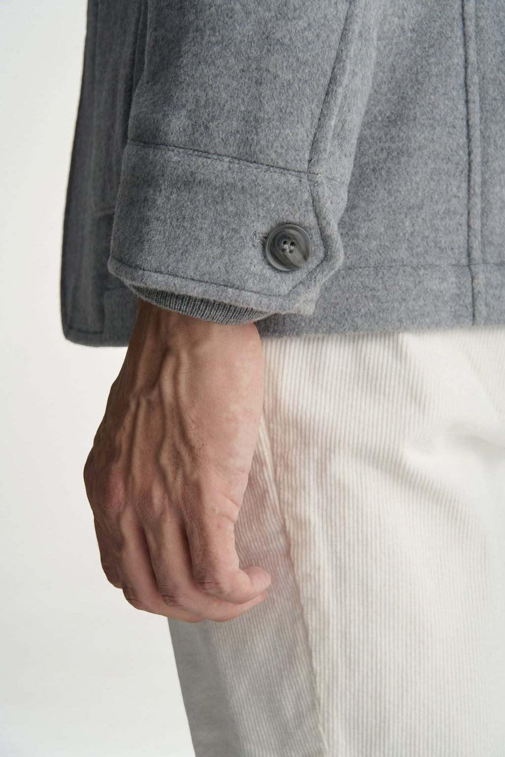 Giubbino uomo 4 tasche in misto Lana-4