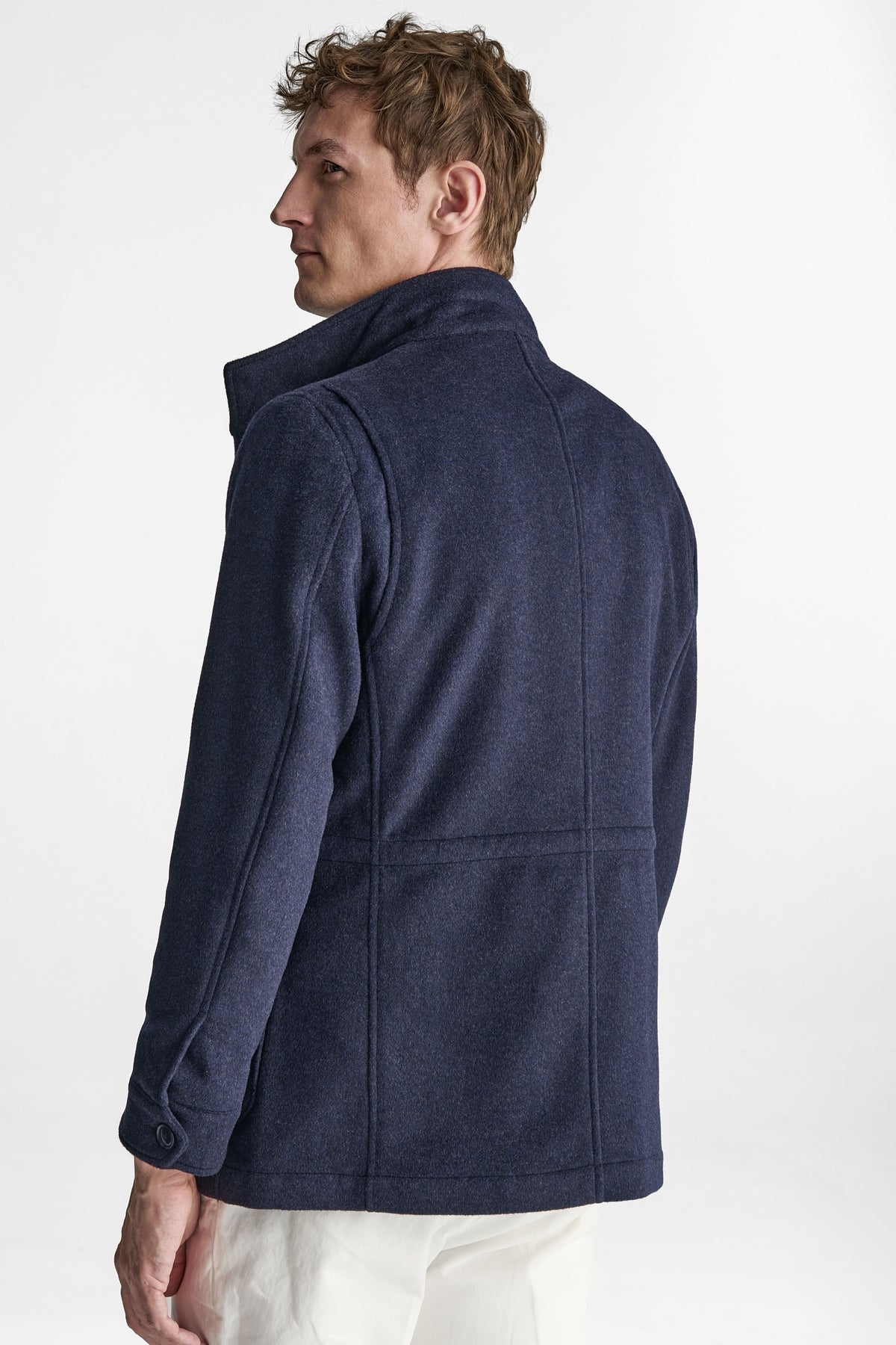 Giubbino uomo 4 tasche in misto Lana-3