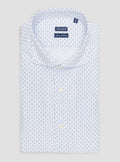 Camicia a fantasia collo francese in puro cotone-0
