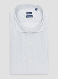 Camicia a fantasia collo francese in puro cotone-0