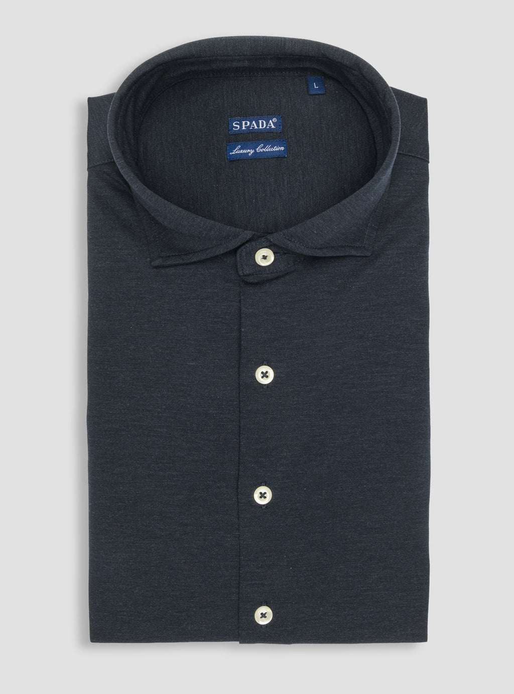Polo stile camicia uomo a manica lunga-1