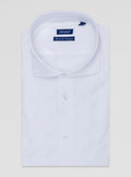 Camicia collo francese in cotone stretch-0